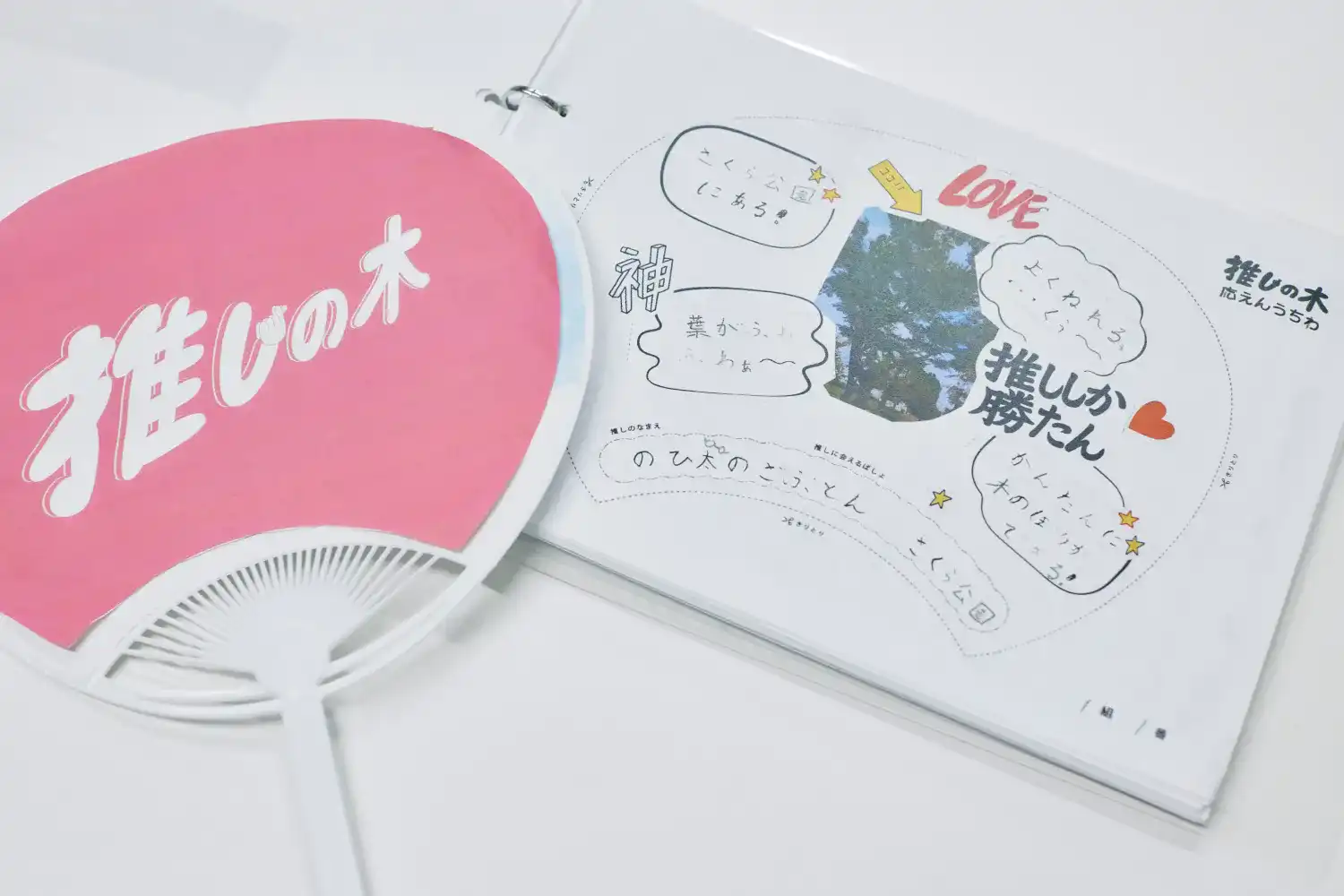 児童自らが選んだ木をアピールする「推しの木」の活動