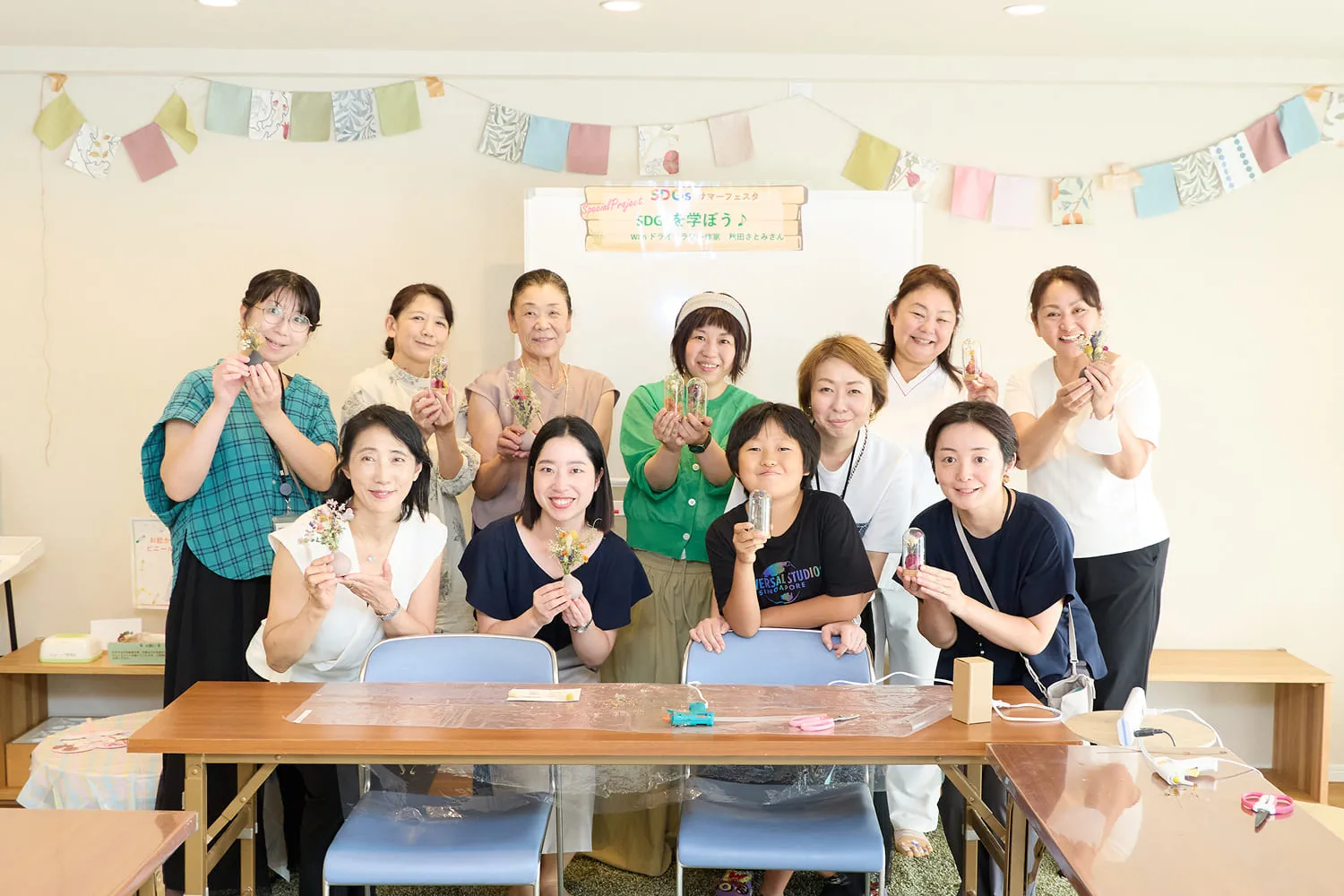 つくって、学んで、大満足の参加者たち